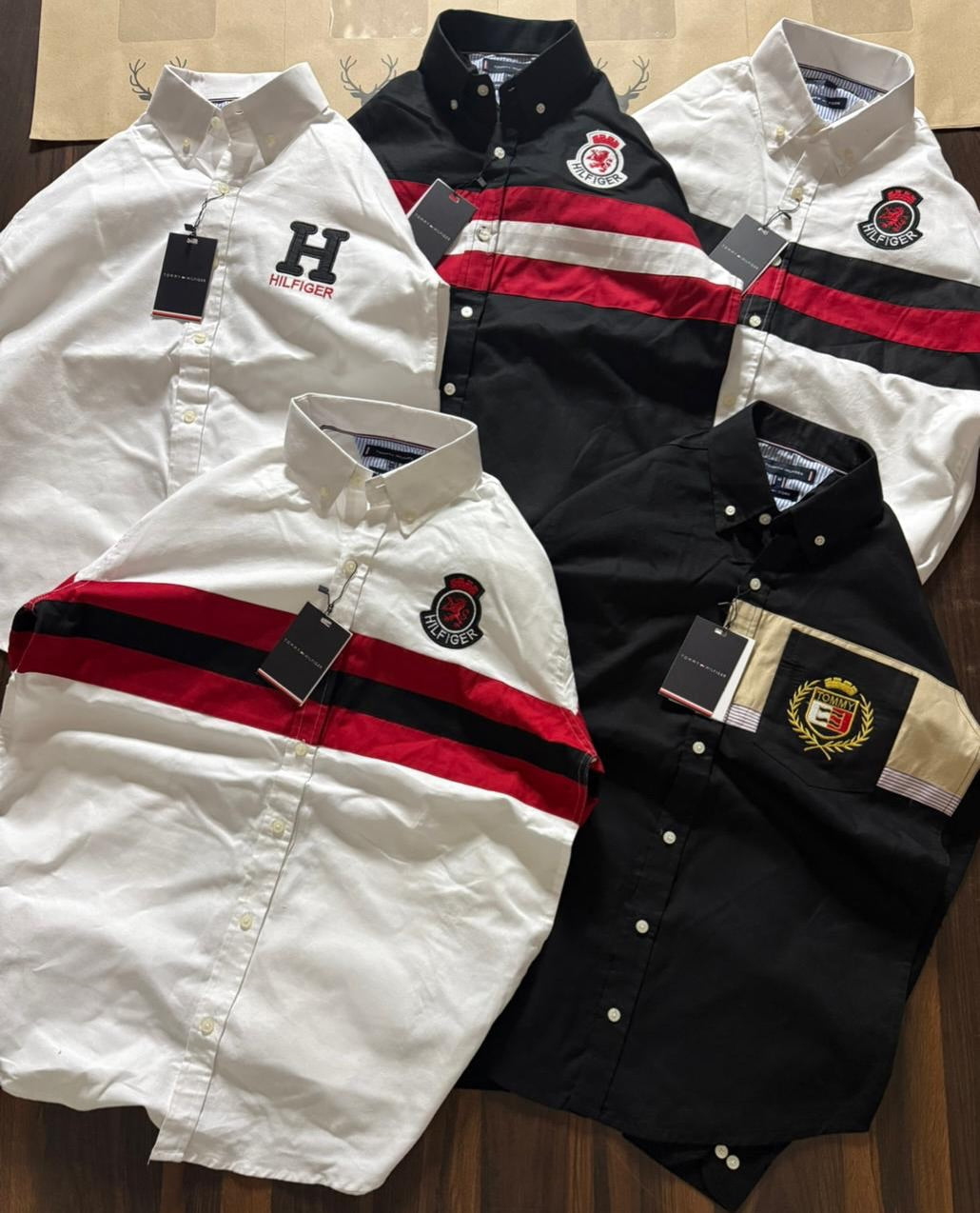 Men’s Premium Color Block Casual Shirt – Stylish Embroidered Pocket Full Sleeve Shirt