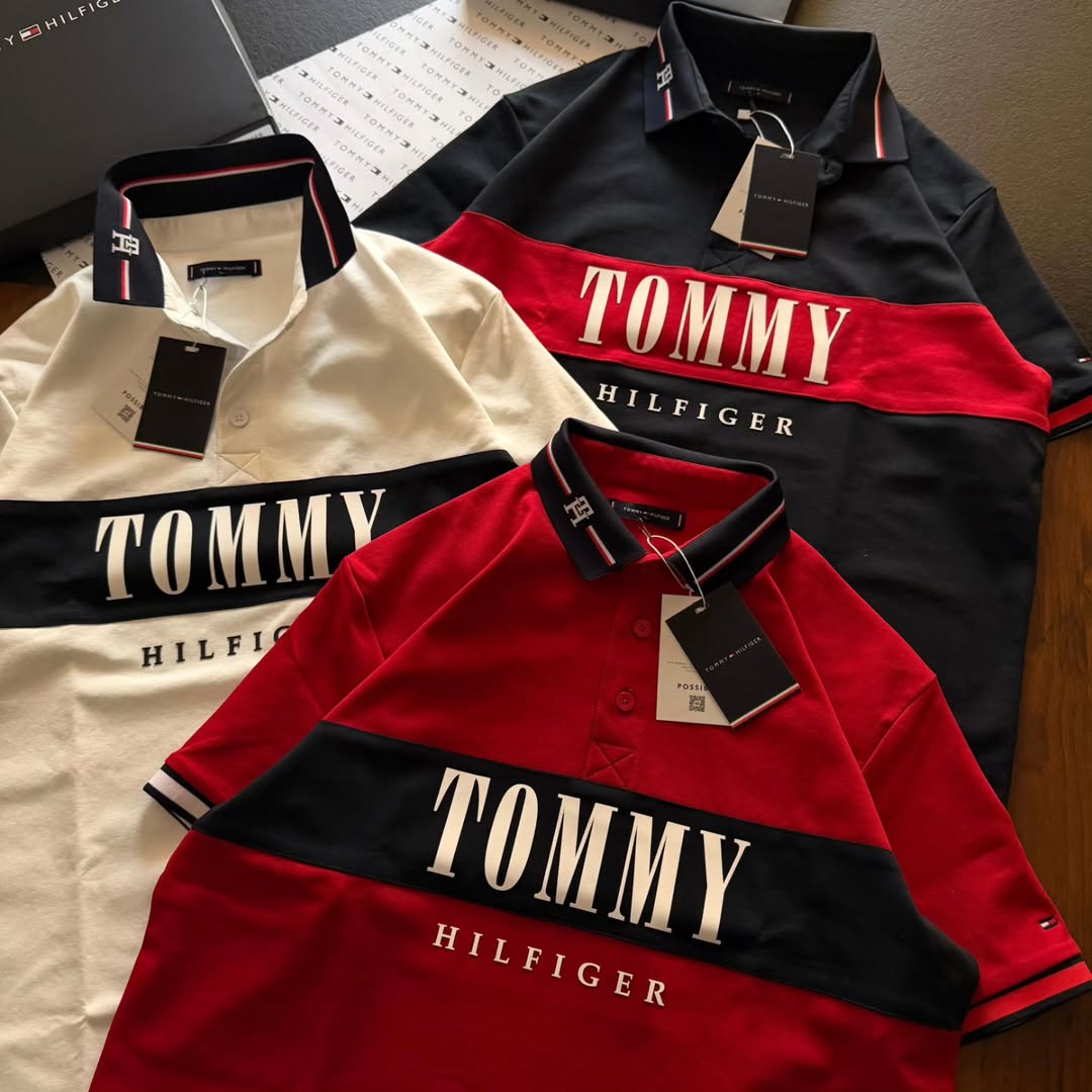 Tommy Hilfiger colorblocked cotton polo shirts feature a chest brand print, short sleeves, and a distinctive polo collar(PACK OF 3)