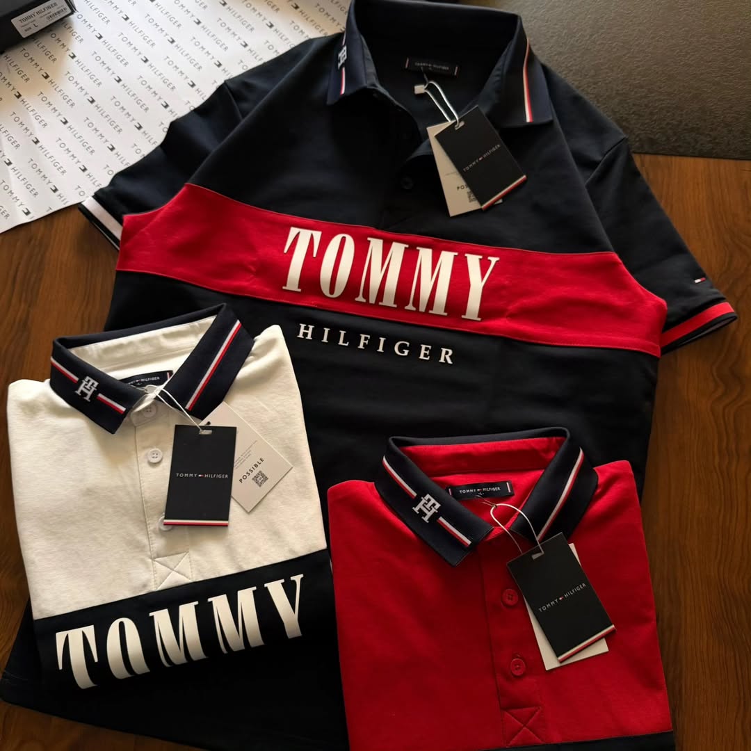 Tommy Hilfiger colorblocked cotton polo shirts feature a chest brand print, short sleeves, and a distinctive polo collar(PACK OF 3)