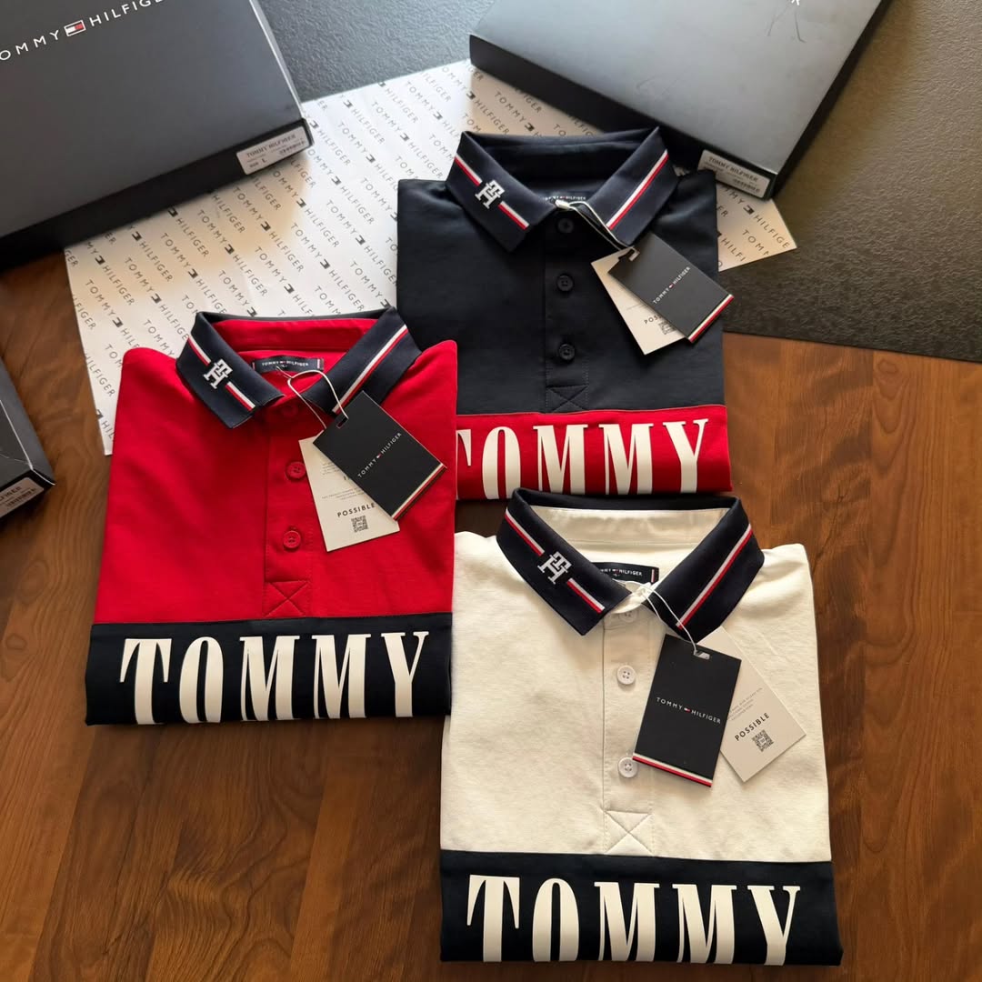 Tommy Hilfiger colorblocked cotton polo shirts feature a chest brand print, short sleeves, and a distinctive polo collar(PACK OF 3)
