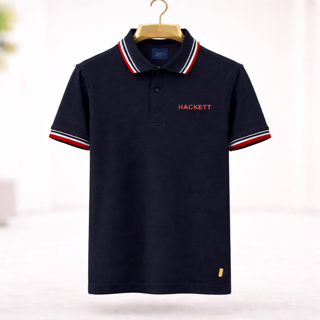 Men’s Premium Polo T-Shirt Combo – White, Black, Dark Green & Navy Blue (Pack of 3)