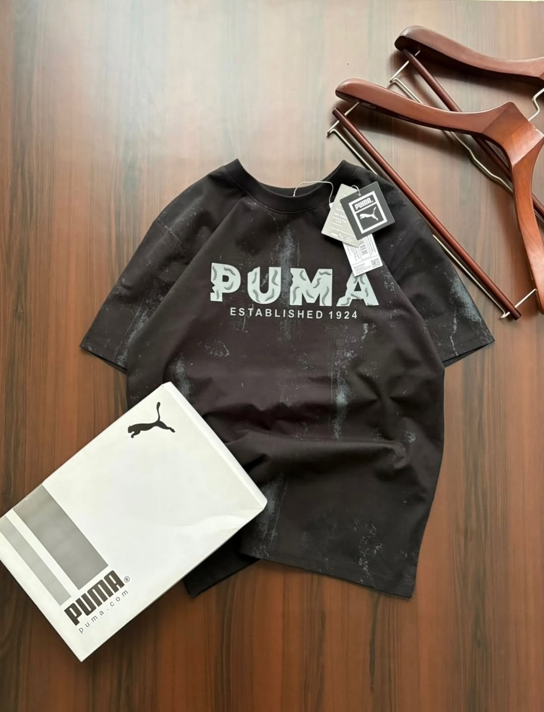 Puma Men's Graphic Tees, featuring varsity-style branding for an athletic look (PACK OF 3)