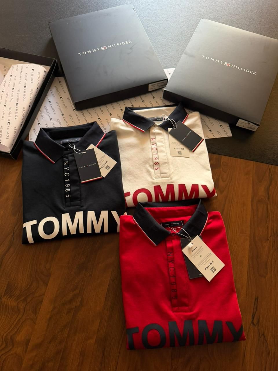 Tommy Hilfiger branded infant or toddler top, likely a cotton tank top or t-shirt (PACK OF 3)