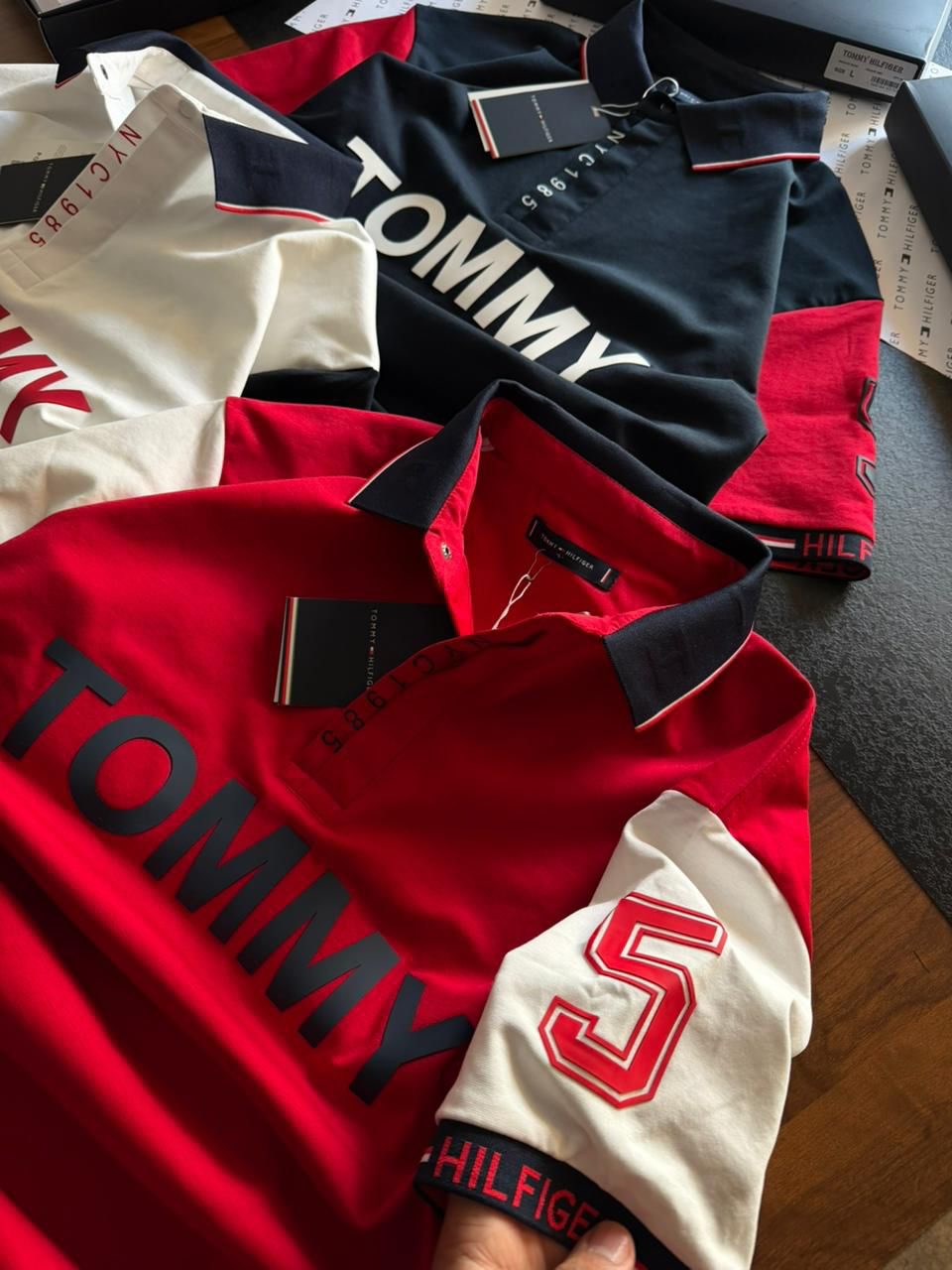 Tommy Hilfiger branded infant or toddler top, likely a cotton tank top or t-shirt (PACK OF 3)
